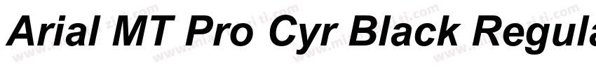 Arial MT Pro Cyr Black Regular字体转换